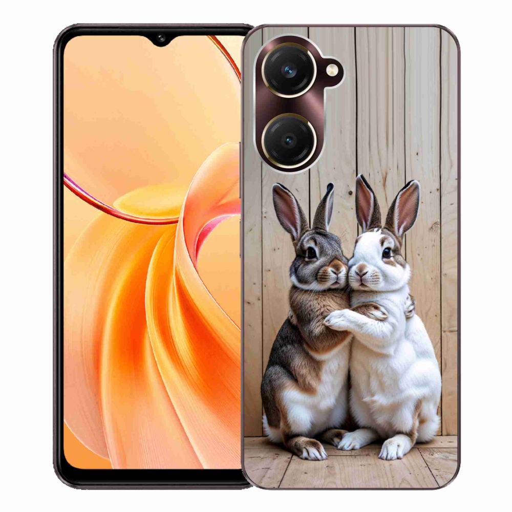 Gelový kryt mmCase na Vivo Y28s 5G - králičí pár