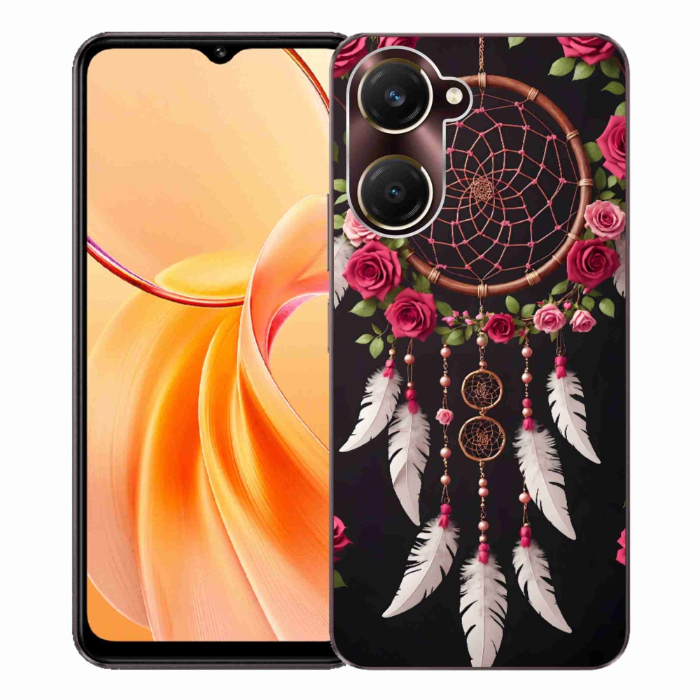Gelový kryt mmCase na Vivo Y28s 5G - lapač snů s růžemi