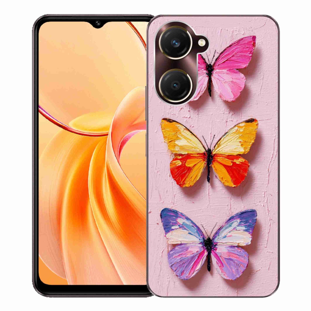 Gelový kryt mmCase na Vivo Y28s 5G - motýlí trojice