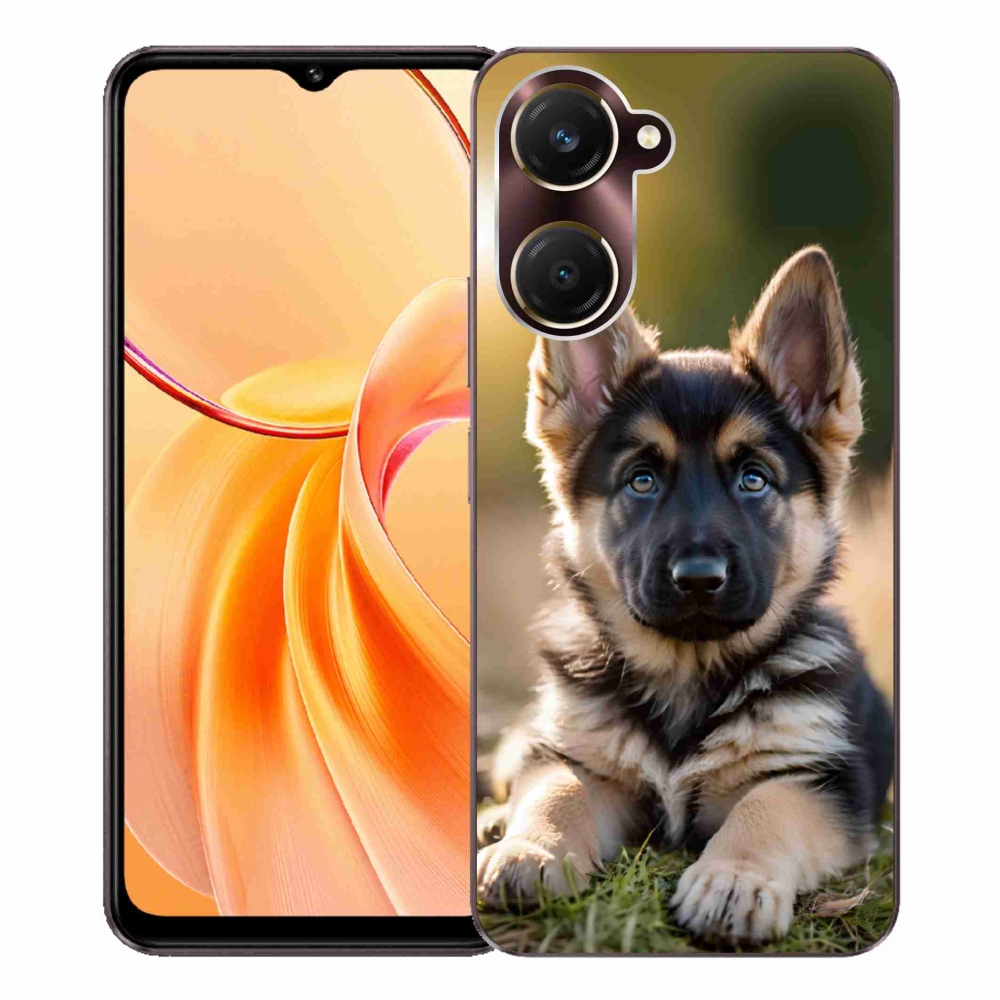 Gelový kryt mmCase na Vivo Y28s 5G - německý ovčák v přírodě