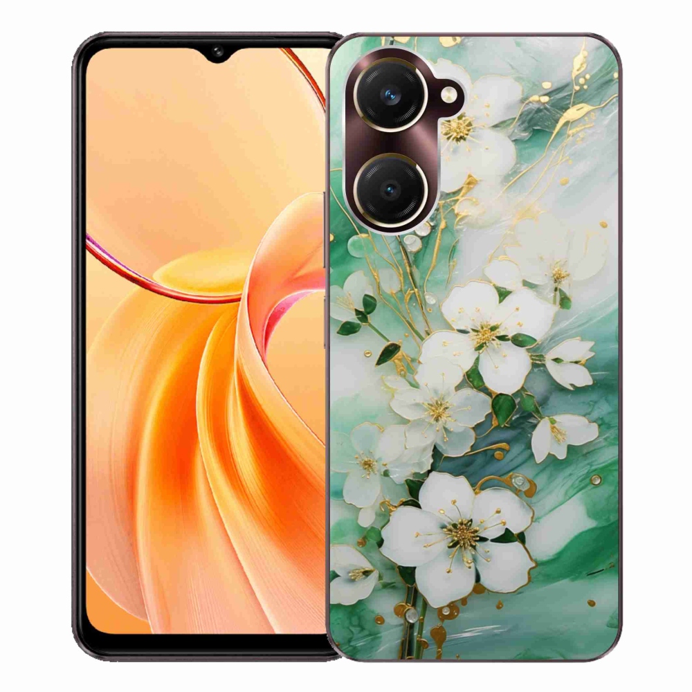 Gelový kryt mmCase na Vivo Y28s 5G - něžné květy