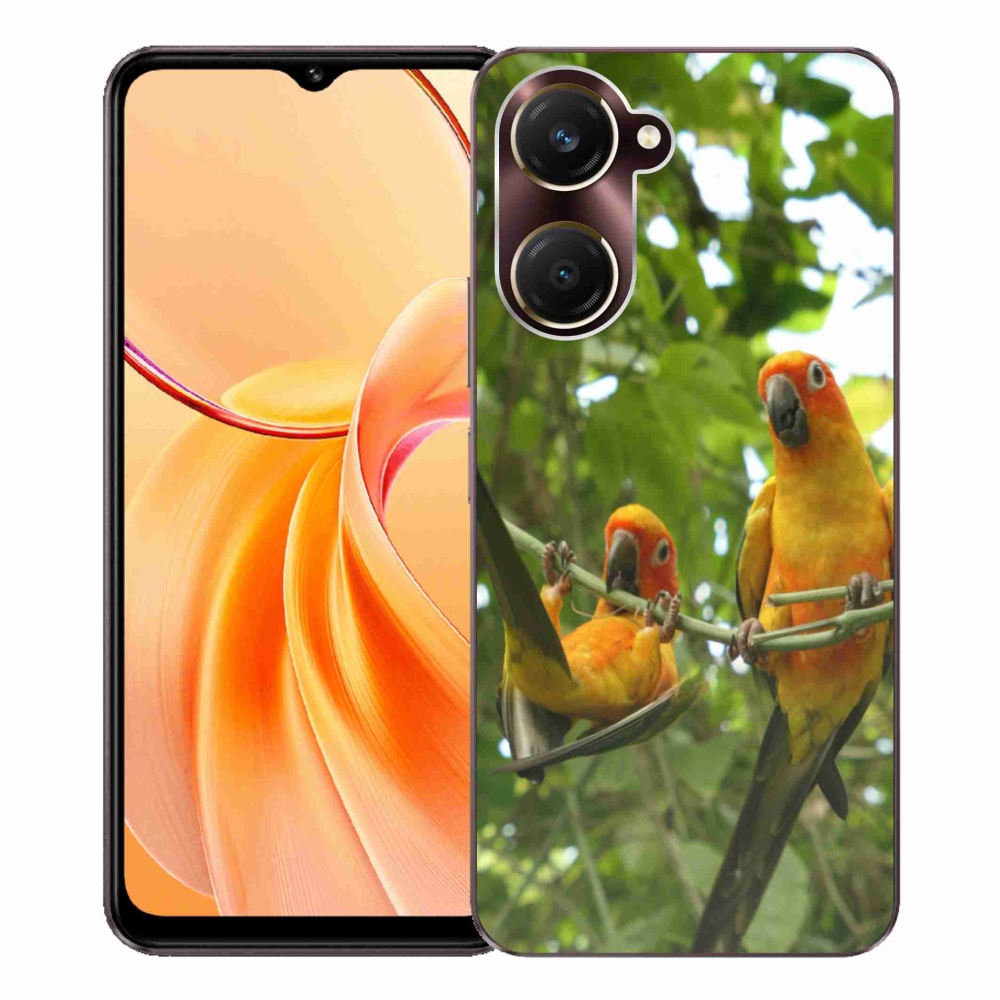 Gelový kryt mmCase na Vivo Y28s 5G - papoušci aratingy