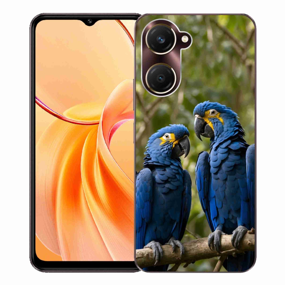 Gelový kryt mmCase na Vivo Y28s 5G - papouščí duo