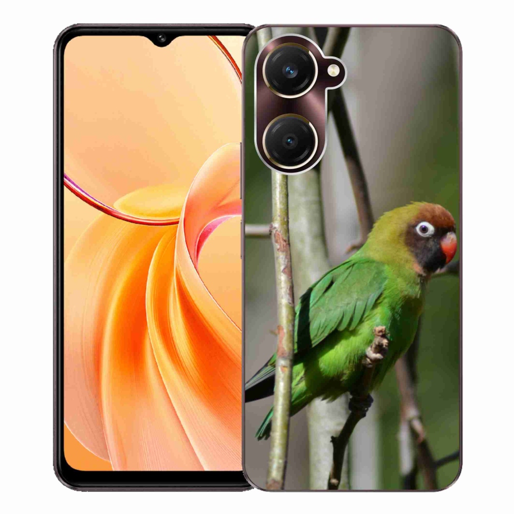 Gelový kryt mmCase na Vivo Y28s 5G - papoušek agapornis
