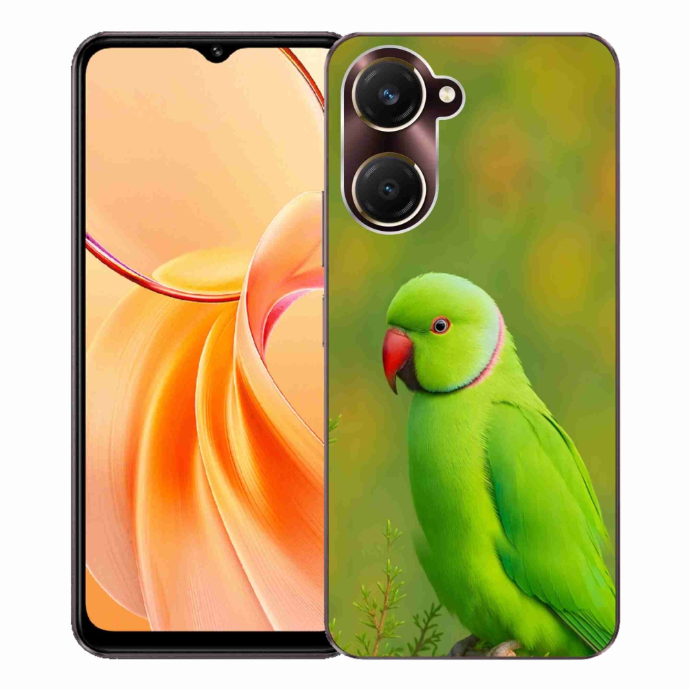 Gelový kryt mmCase na Vivo Y28s 5G - papoušek alexandr 2