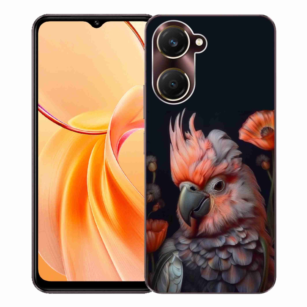 Gelový kryt mmCase na Vivo Y28s 5G - papoušek kakadu v barvách