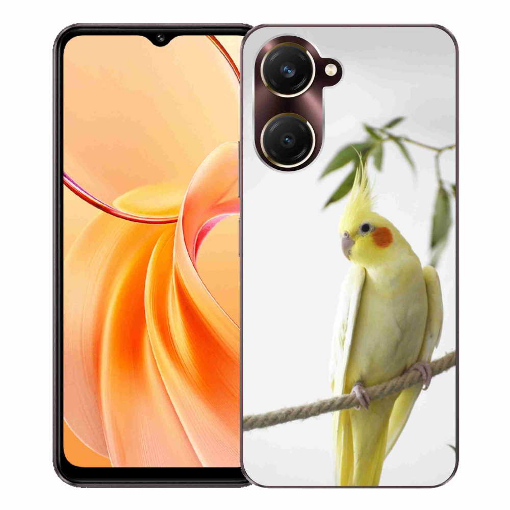 Gelový kryt mmCase na Vivo Y28s 5G - papoušek korela chocholatá