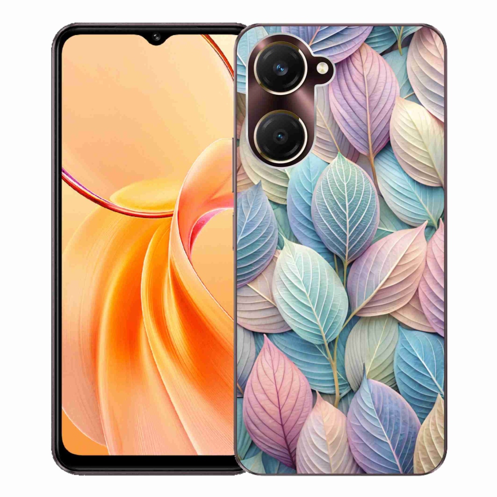 Gelový kryt mmCase na Vivo Y28s 5G - pastelové listy