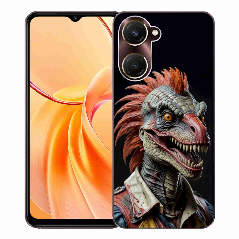 Gelový kryt mmCase na Vivo Y28s 5G - punk dinosaurus