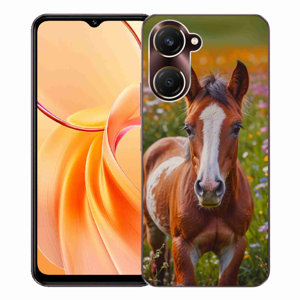 Gelový kryt mmCase na Vivo Y28s 5G - roztomilé hříbě