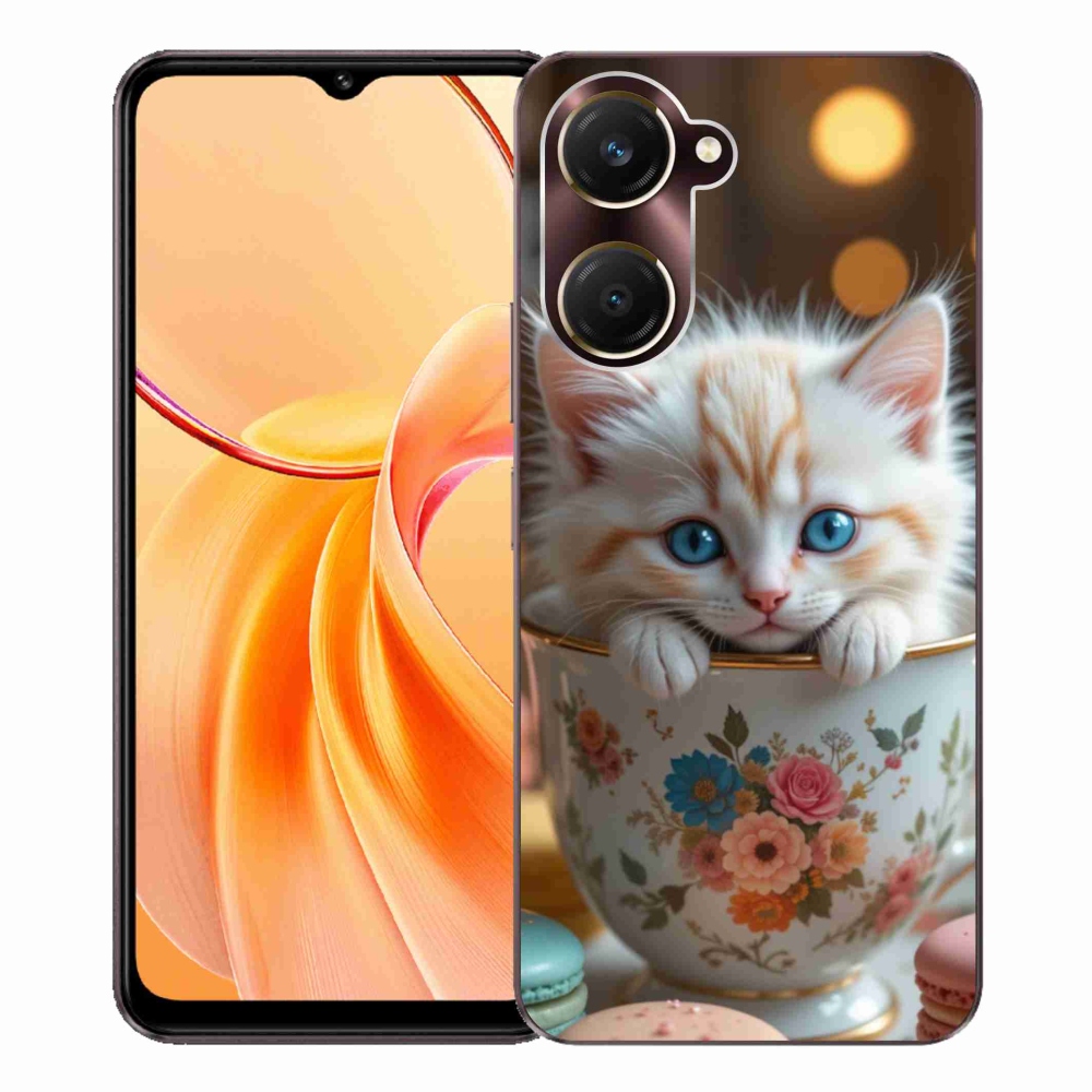 Gelový kryt mmCase na Vivo Y28s 5G - roztomilé kotě 6