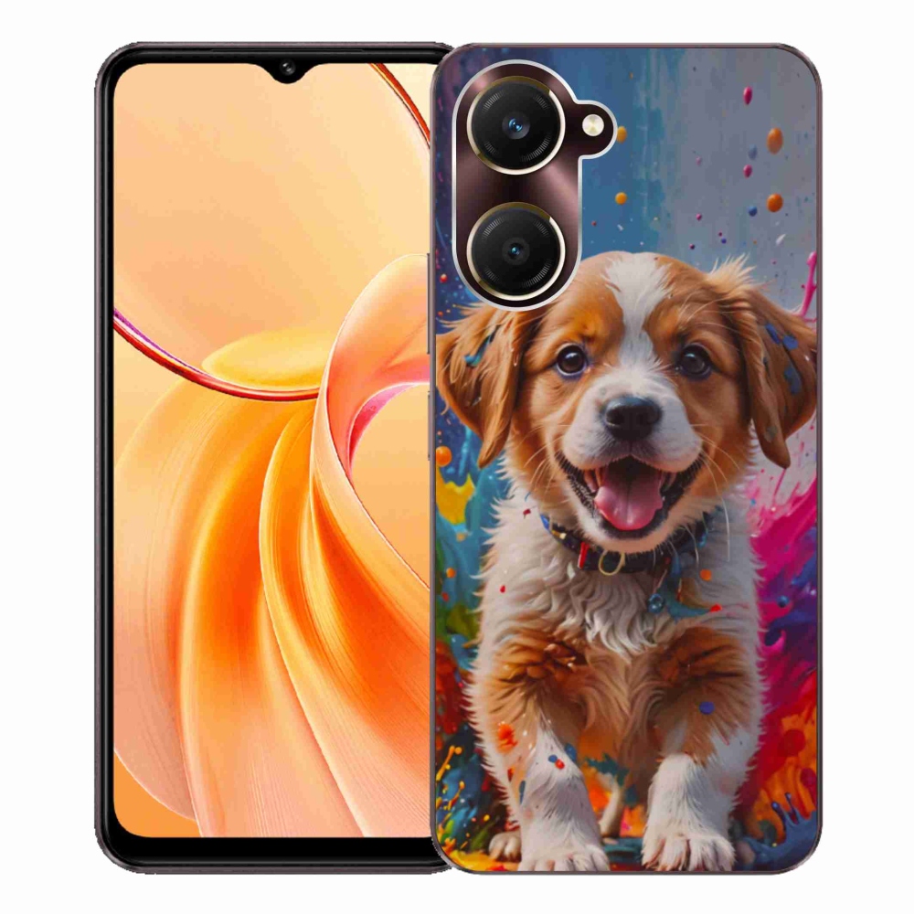 Gelový kryt mmCase na Vivo Y28s 5G - roztomilé štěně 3