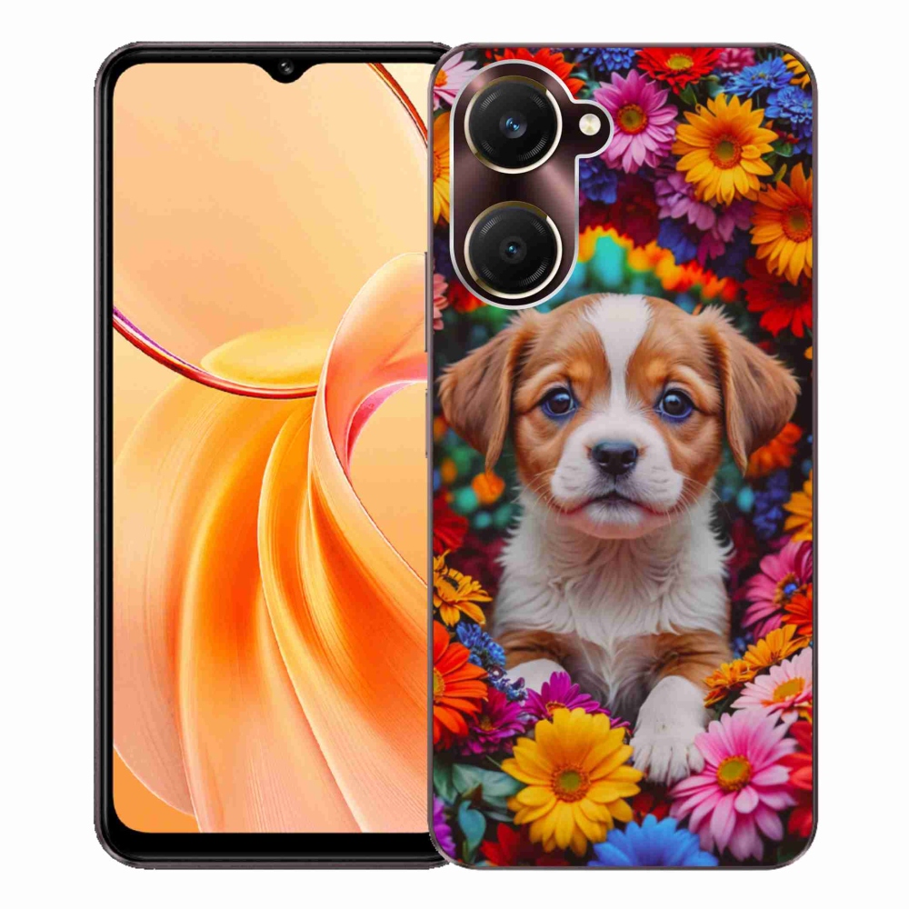 Gelový kryt mmCase na Vivo Y28s 5G - roztomilé štěně