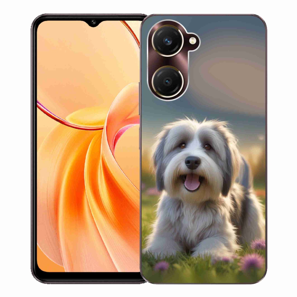 Gelový kryt mmCase na Vivo Y28s 5G - roztomilý havanský psík