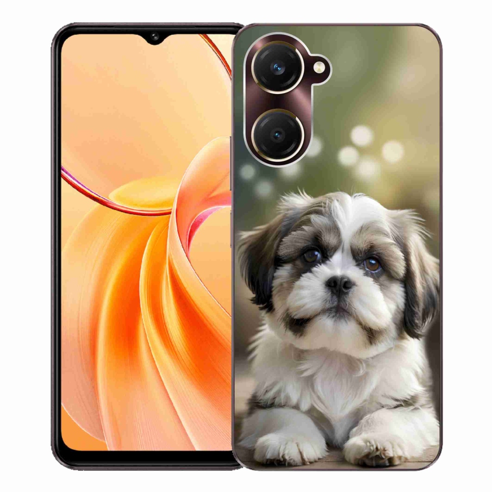 Gelový kryt mmCase na Vivo Y28s 5G - roztomilý shih-tzu