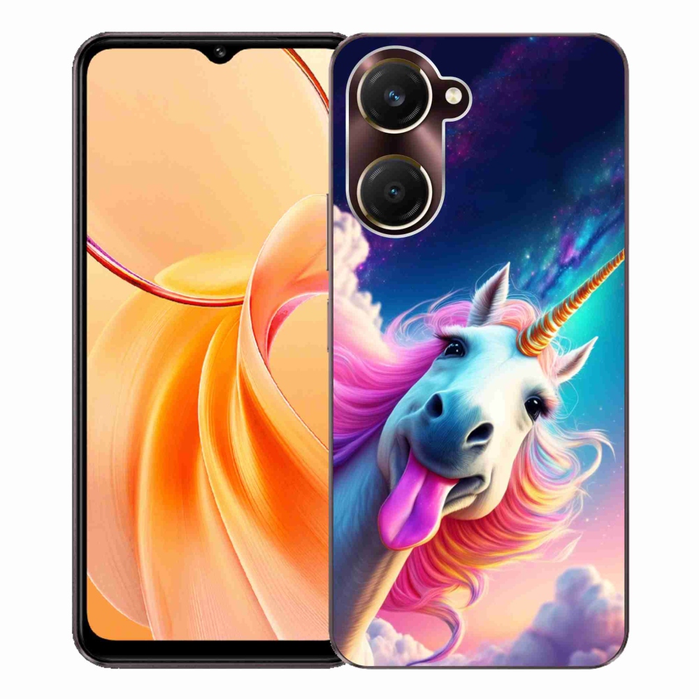 Gelový kryt mmCase na Vivo Y28s 5G - šílený jednorožec