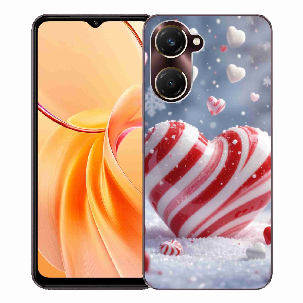 Gelový kryt mmCase na Vivo Y28s 5G - sladké srdce