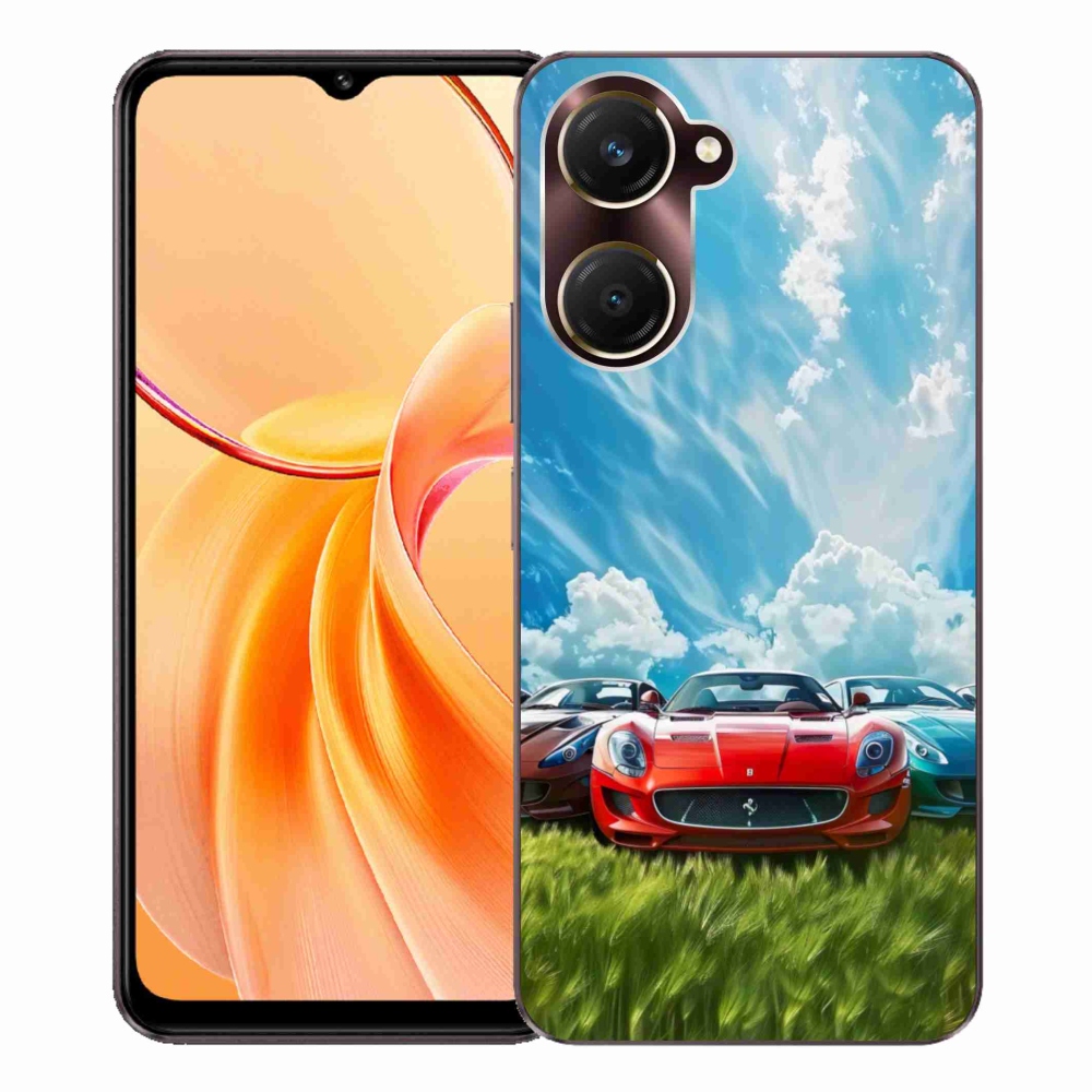 Gelový kryt mmCase na Vivo Y28s 5G - sportovní vozy