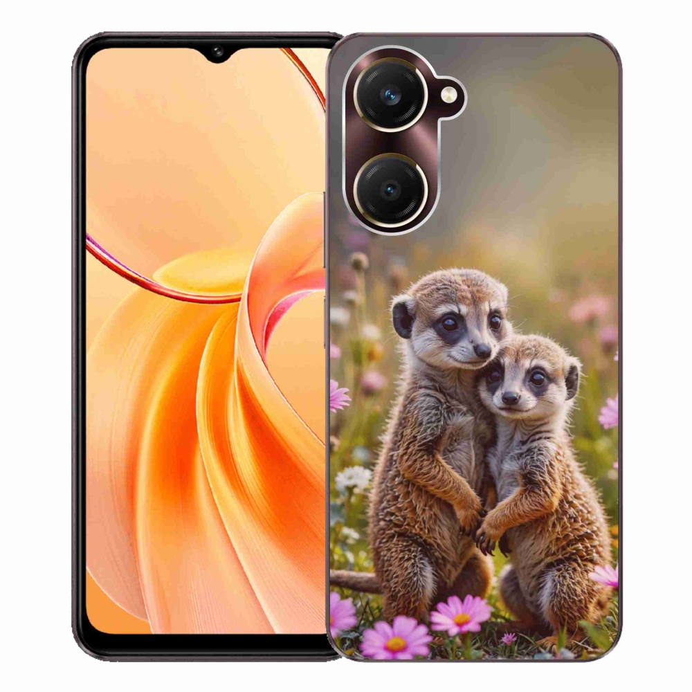 Gelový kryt mmCase na Vivo Y28s 5G - surikatí duo