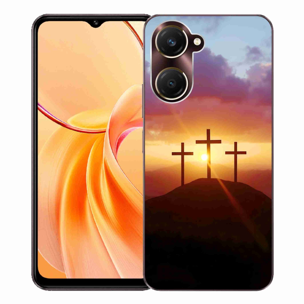 Gelový kryt mmCase na Vivo Y28s 5G - tři kříže