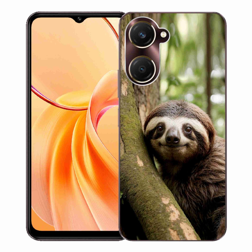Gelový kryt mmCase na Vivo Y28s 5G - usměvavý lenochod
