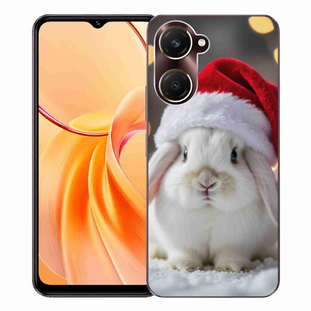 Gelový kryt mmCase na Vivo Y28s 5G - vánoční králík
