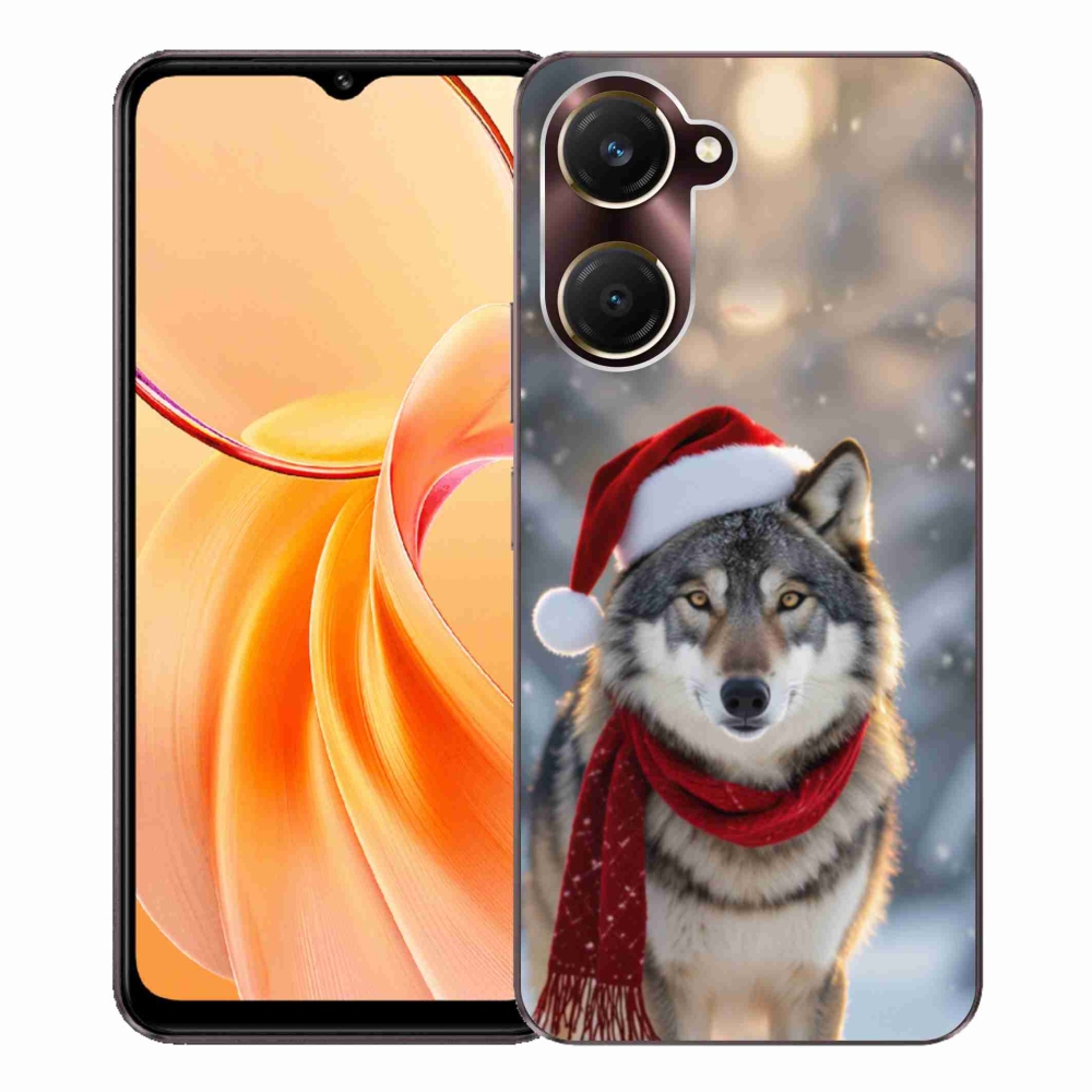 Gelový kryt mmCase na Vivo Y28s 5G - vánoční vlk
