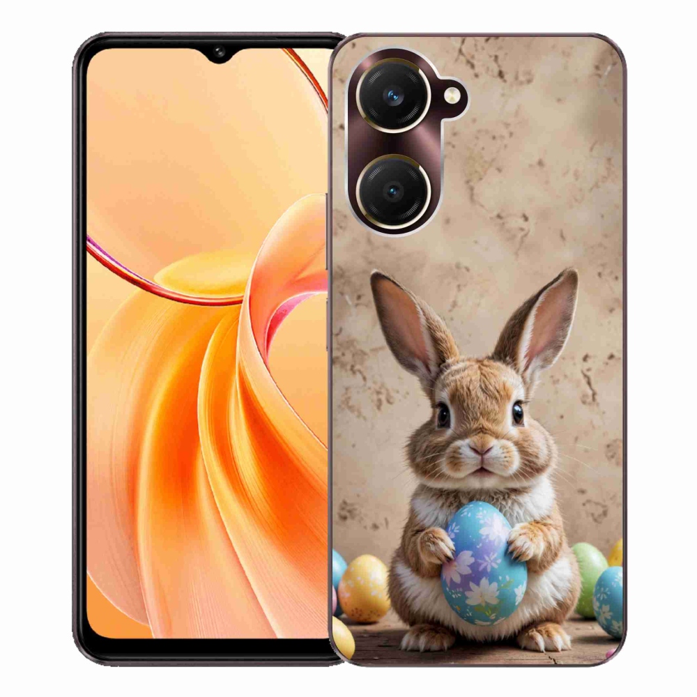 Gelový kryt mmCase na Vivo Y28s 5G - velikonoční králíček