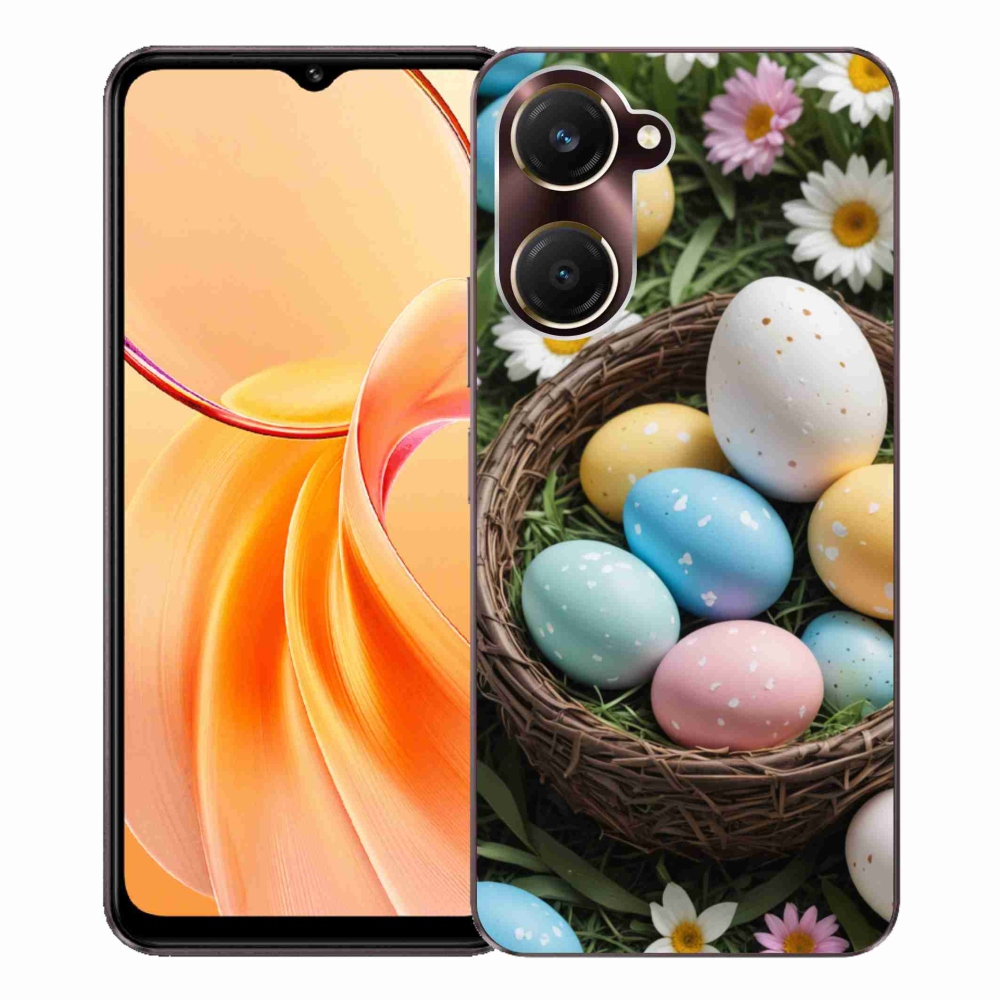 Gelový kryt mmCase na Vivo Y28s 5G - velikonoční vajíčka 2