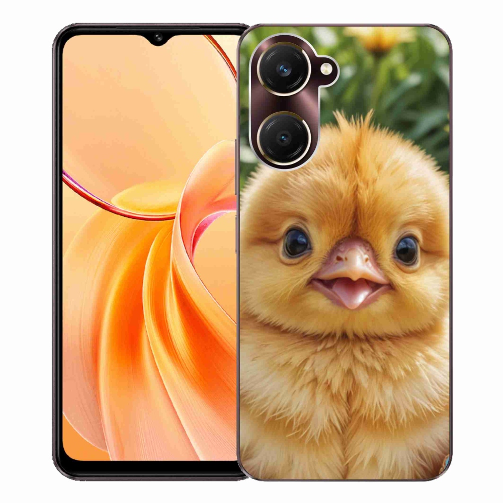Gelový kryt mmCase na Vivo Y28s 5G - veselé kuřátko