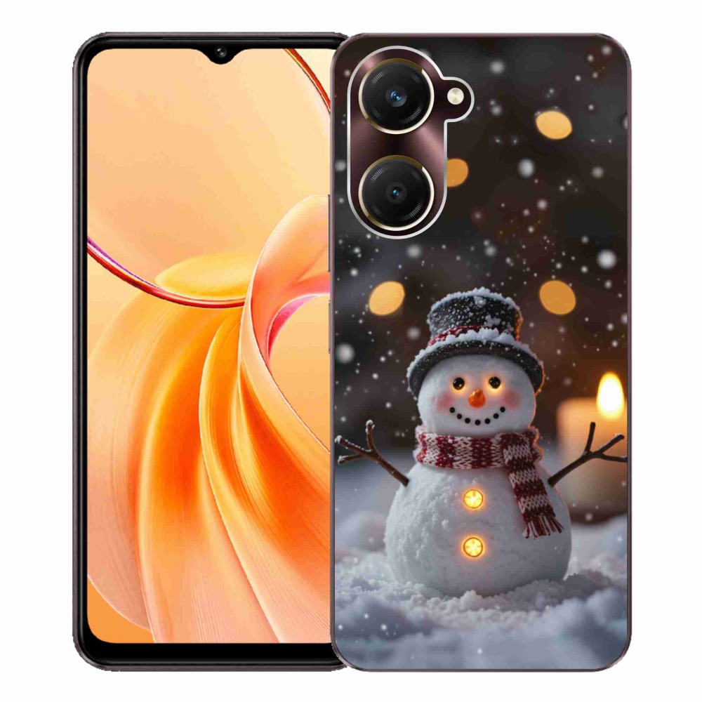 Gelový kryt mmCase na Vivo Y28s 5G - veselý sněhulák