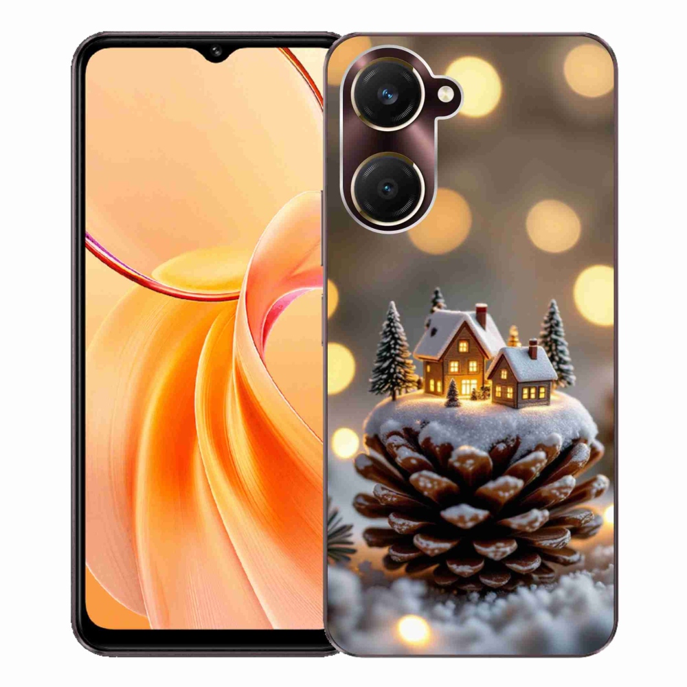 Gelový kryt mmCase na Vivo Y28s 5G - zimní vesnička