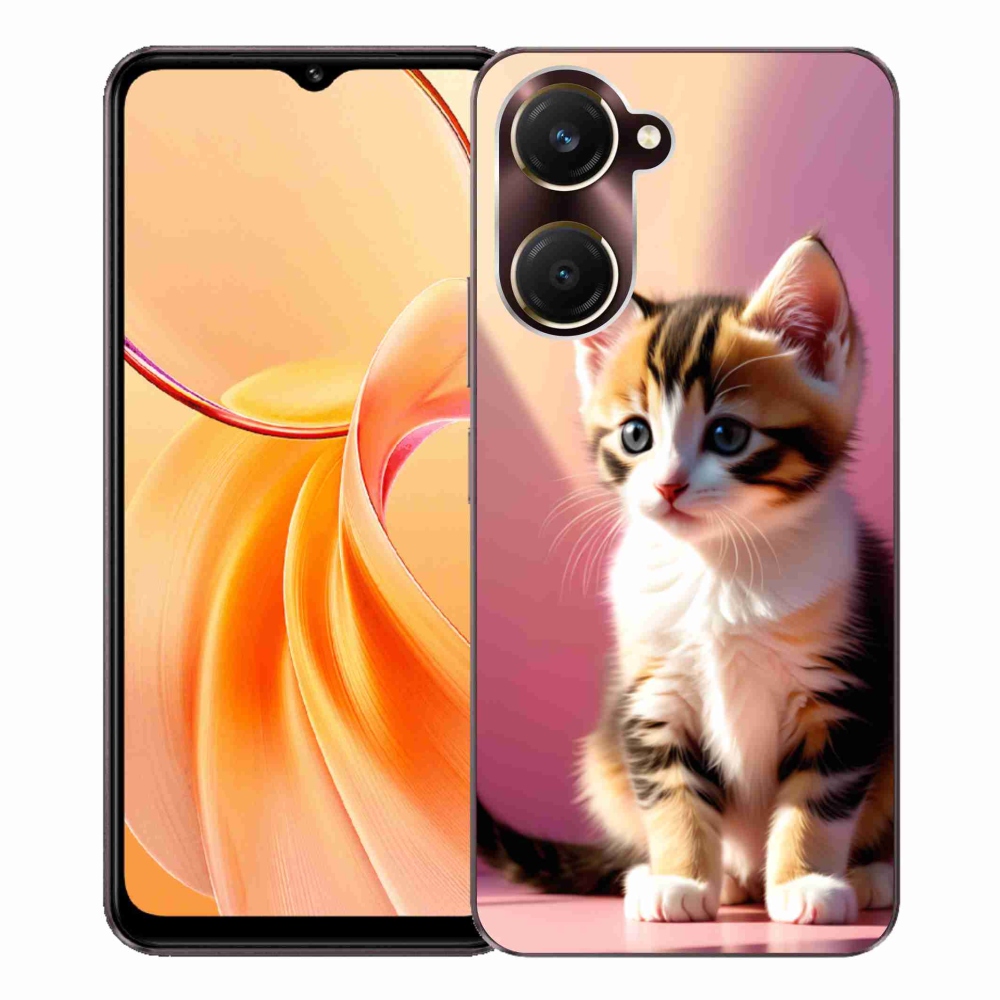 Gelový kryt mmCase na Vivo Y28s 5G - zvědavé kotě 2