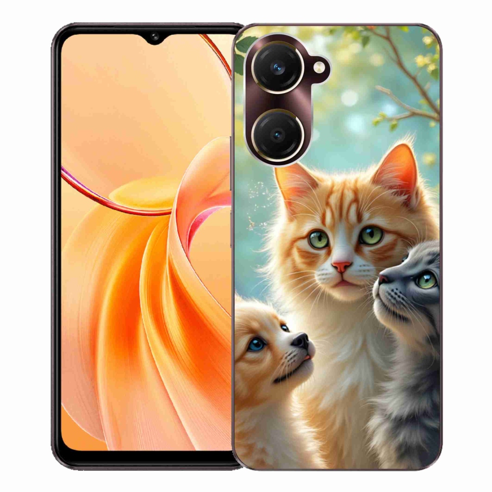 Gelový kryt mmCase na Vivo Y28s 5G - zvířecí přátelství 2