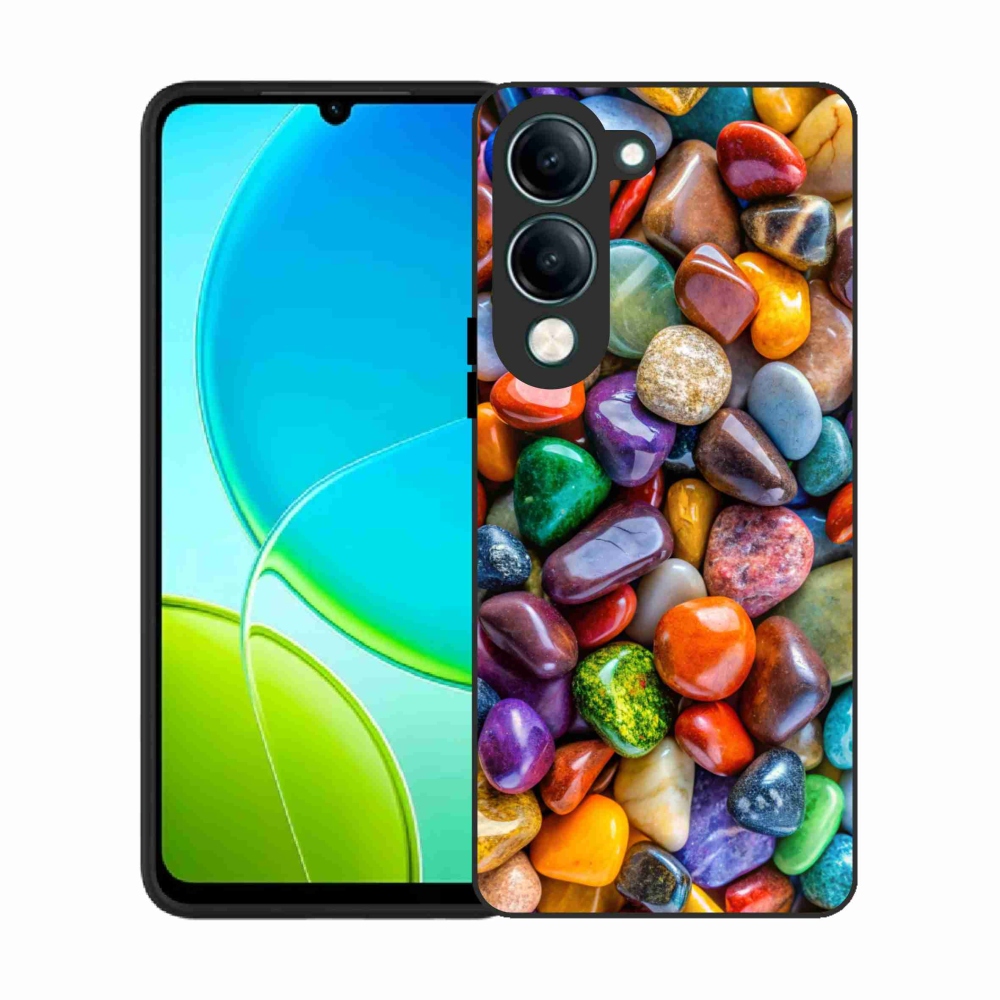 Gelový kryt mmCase na Vivo Y29S 5G - barevné kamínky