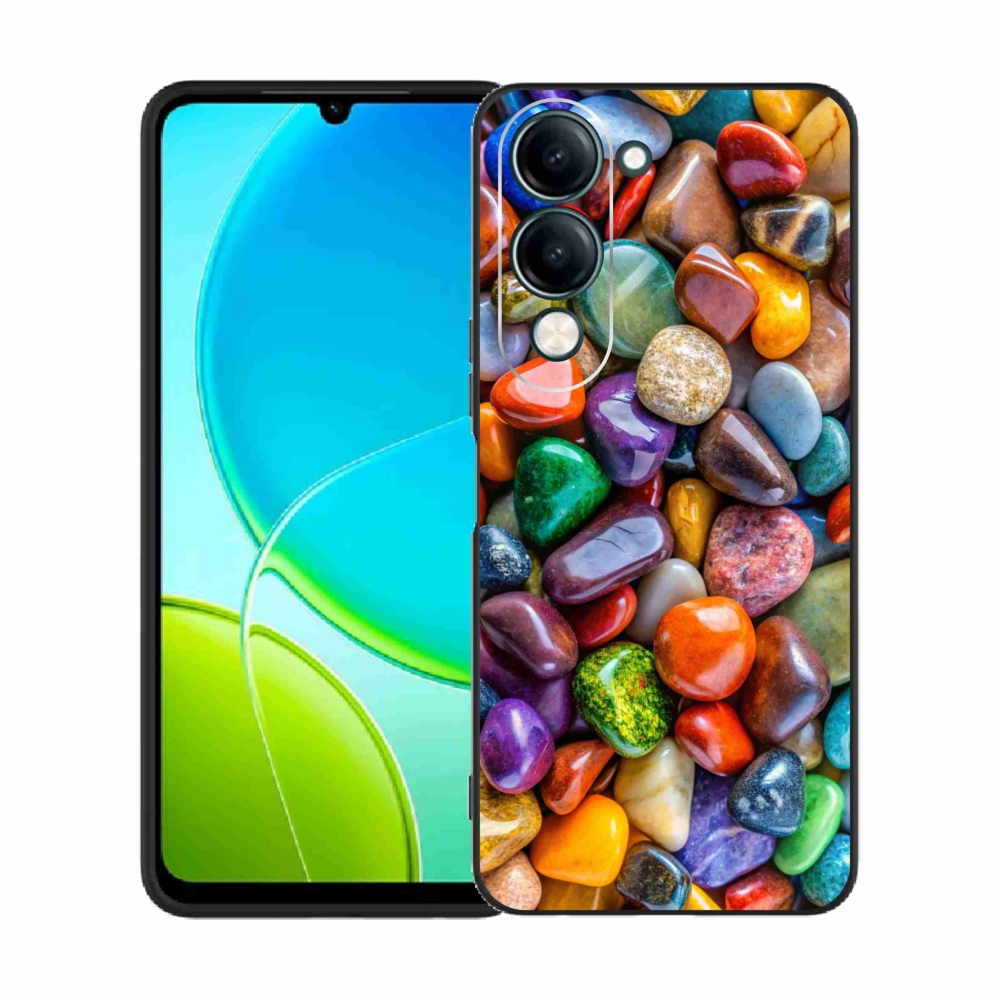 Gelový kryt mmCase na Vivo Y29S 5G - barevné kamínky
