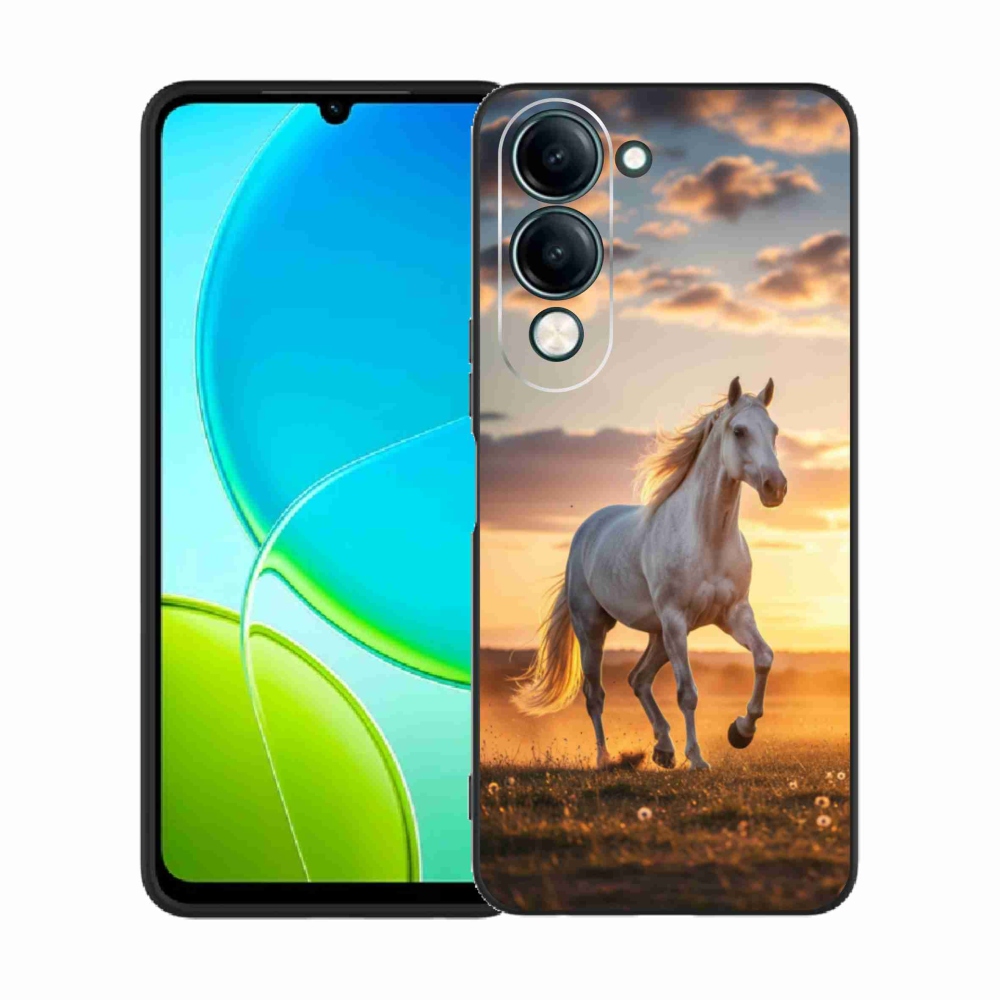 Gelový kryt mmCase na Vivo Y29S 5G - běžící bílý kůň 2