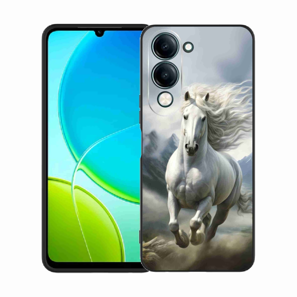 Gelový kryt mmCase na Vivo Y29S 5G - běžící bílý kůň 3