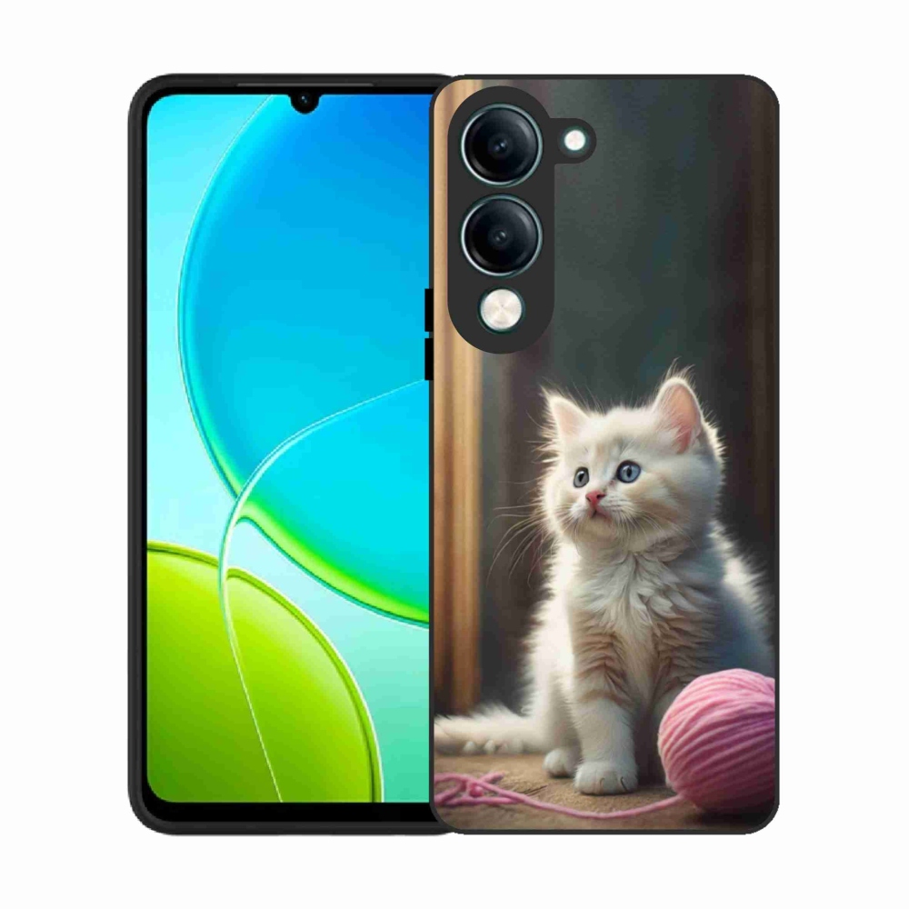 Gelový kryt mmCase na Vivo Y29S 5G - bílé kotě 2