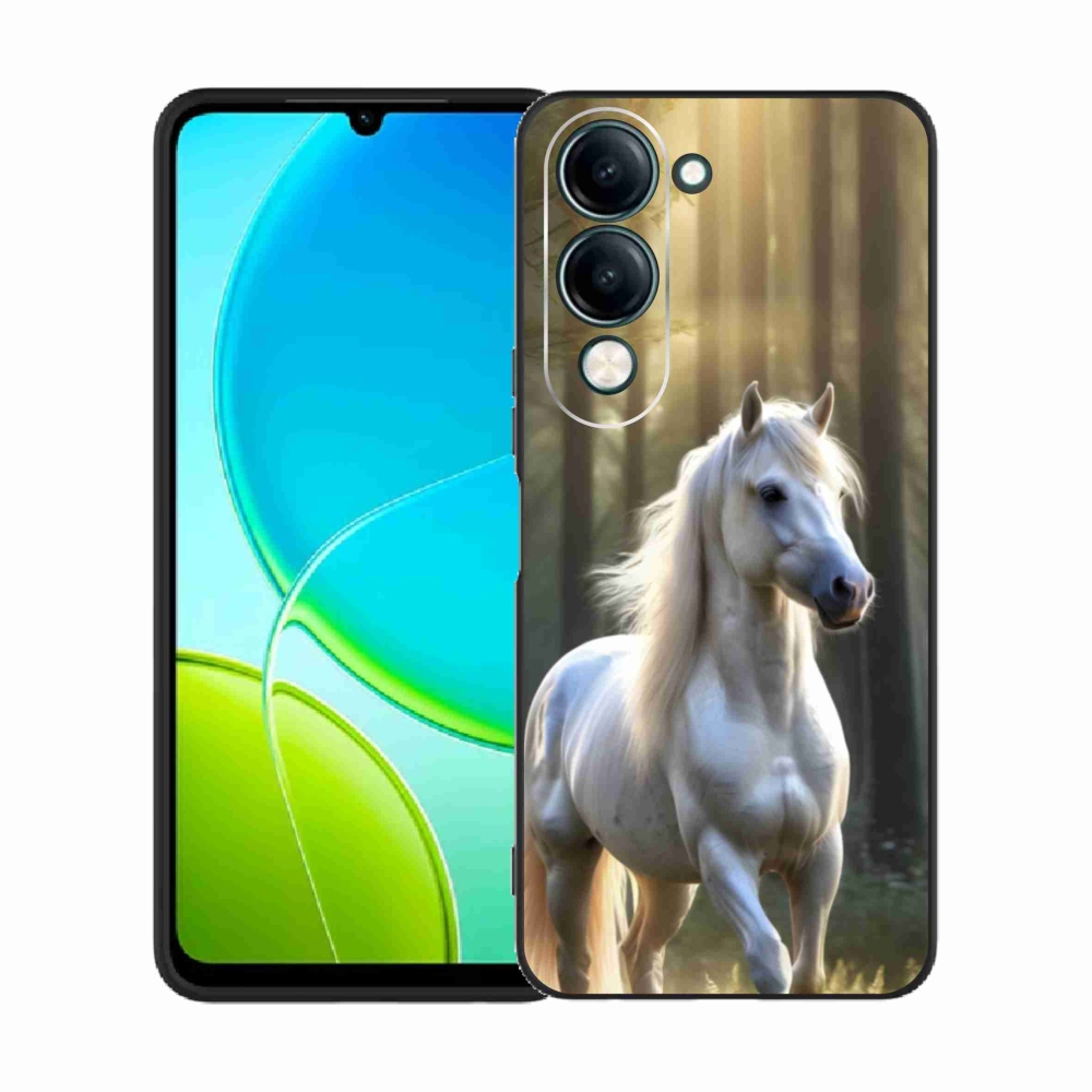 Gelový kryt mmCase na Vivo Y29S 5G - bílý kůň 3
