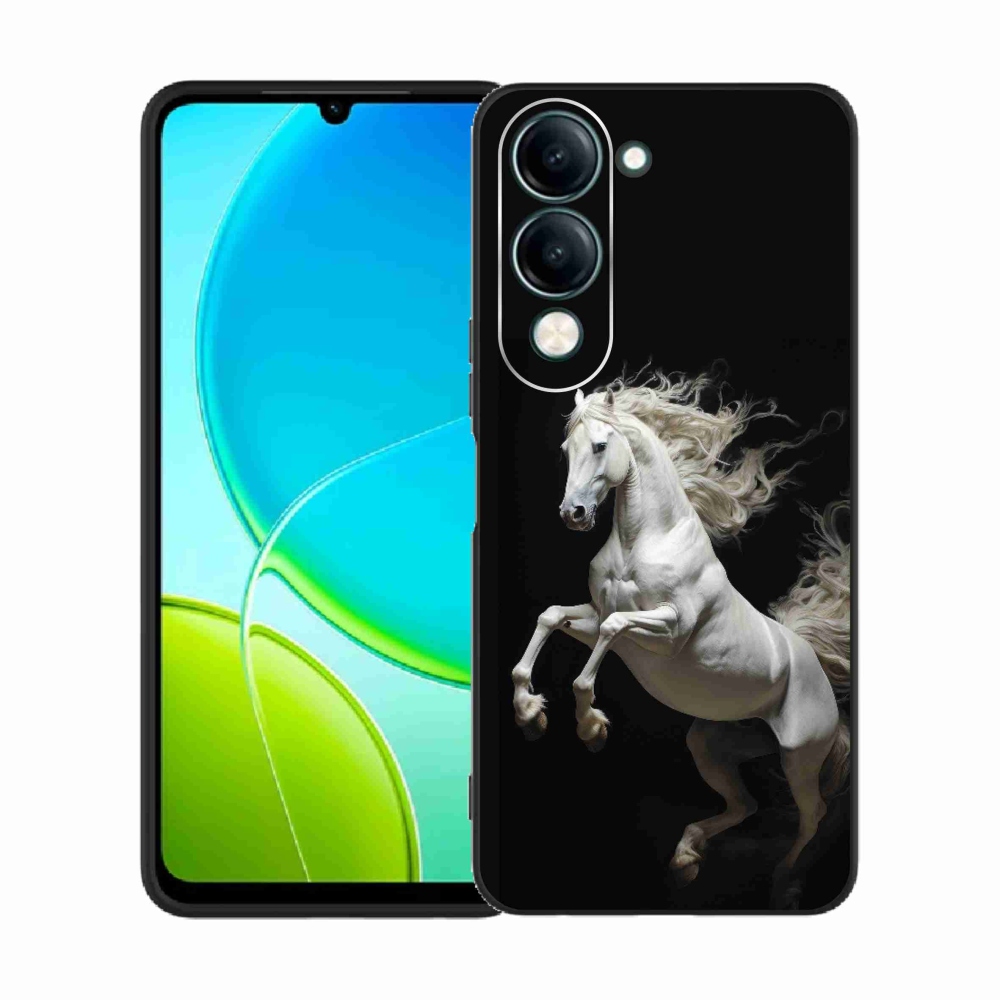 Gelový kryt mmCase na Vivo Y29S 5G - bílý kůň 4