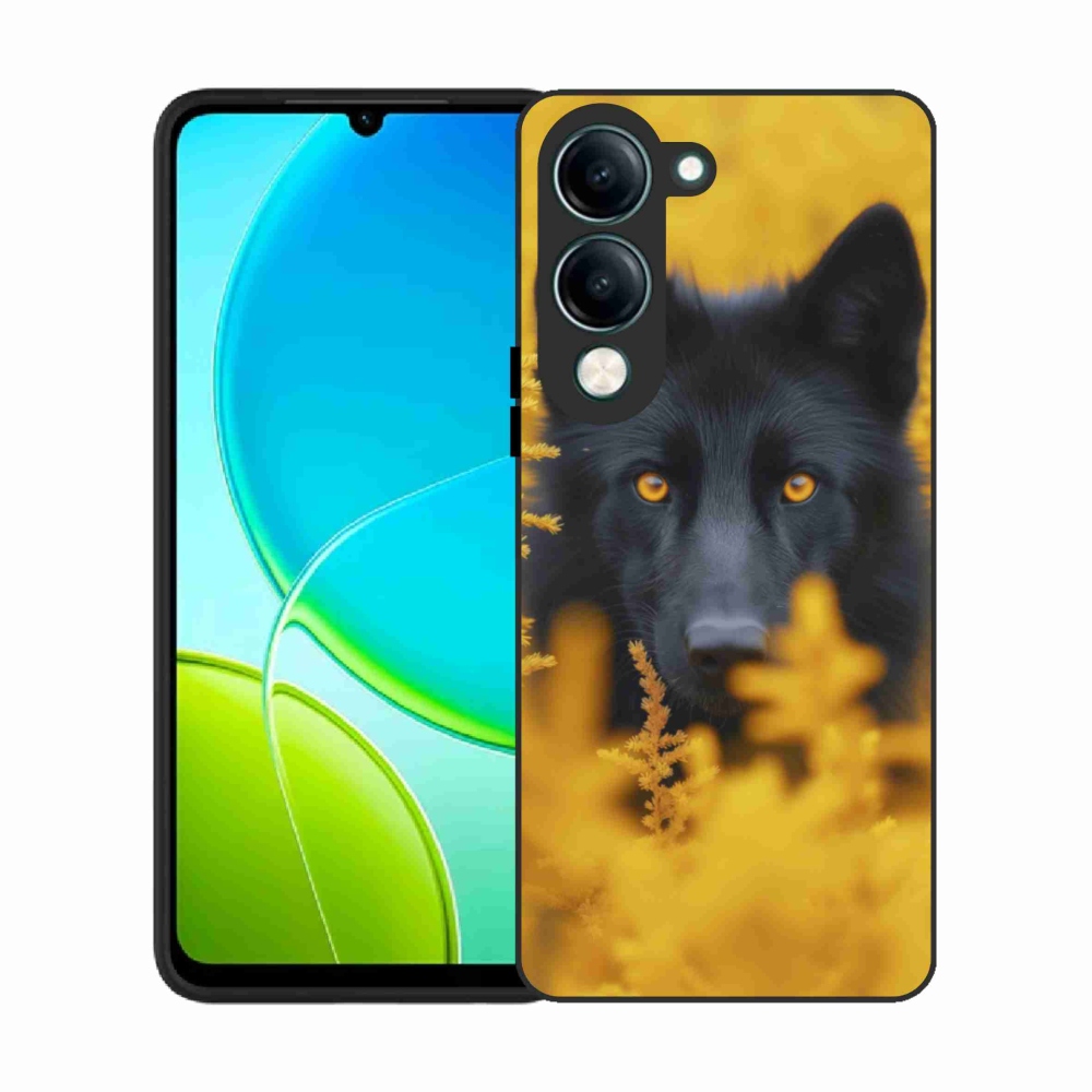 Gelový kryt mmCase na Vivo Y29S 5G - černý vlk 2