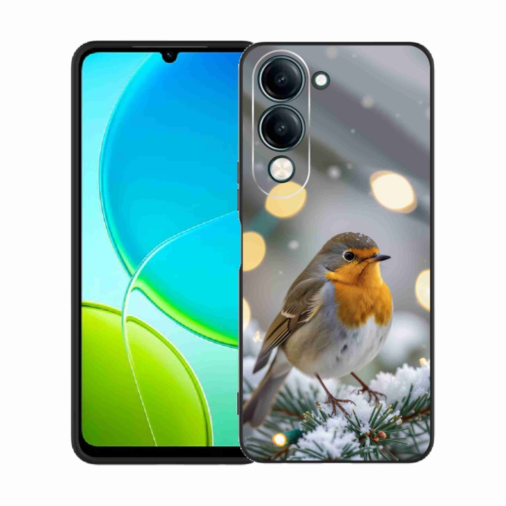 Gelový kryt mmCase na Vivo Y29S 5G - červenka v zimě