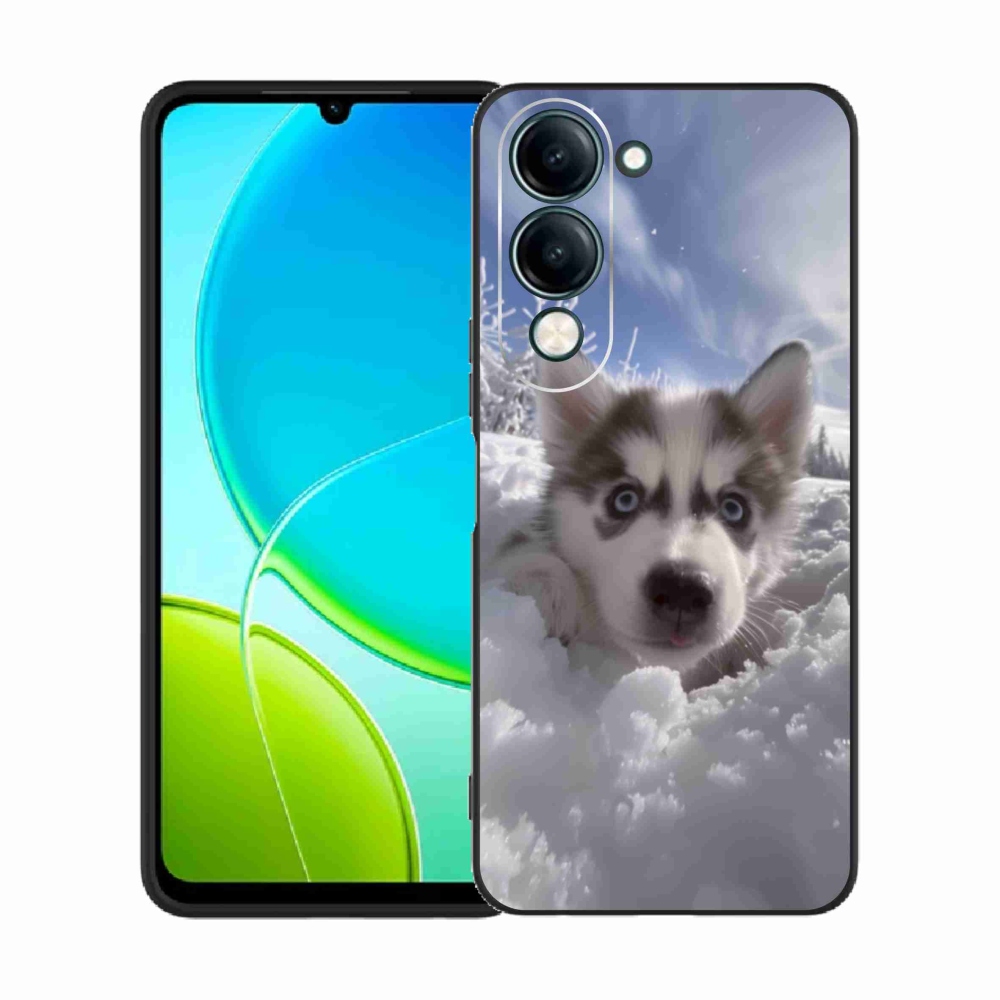 Gelový kryt mmCase na Vivo Y29S 5G - husky ve sněhu
