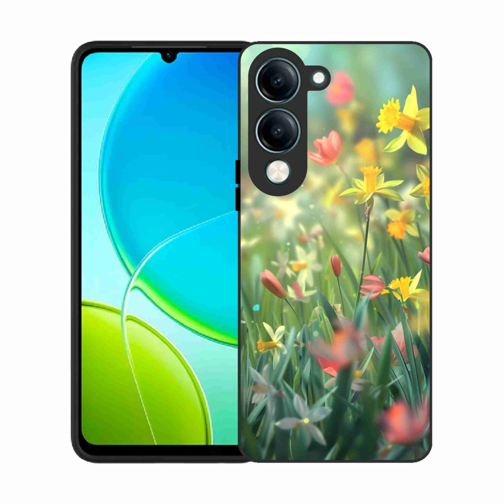 Gelový kryt mmCase na Vivo Y29S 5G - jarní květy