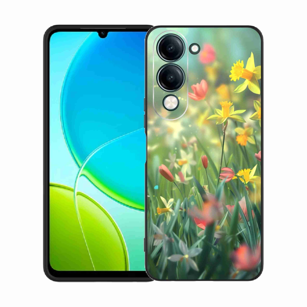 Gelový kryt mmCase na Vivo Y29S 5G - jarní květy