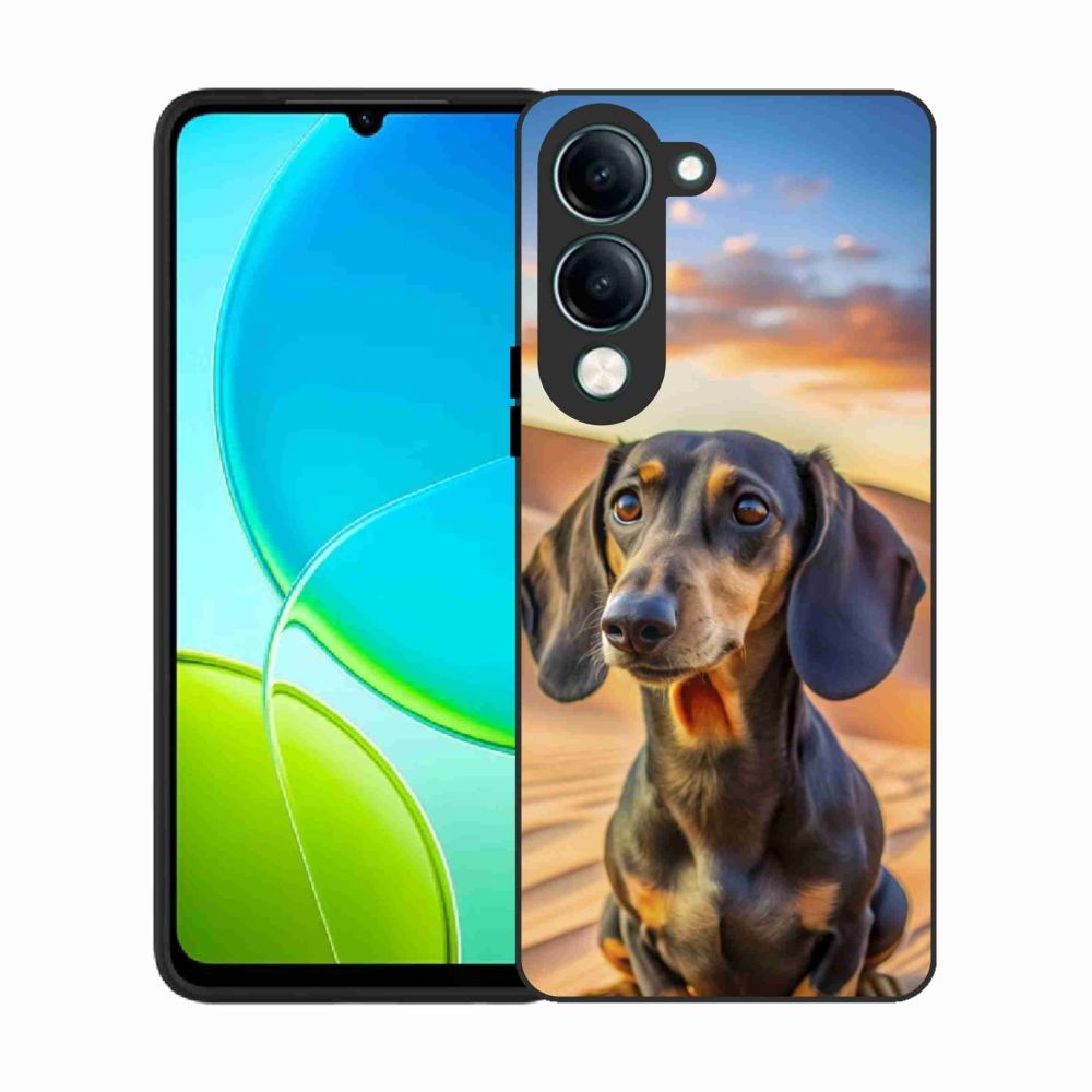 Gelový kryt mmCase na Vivo Y29S 5G - jezevčík 3 