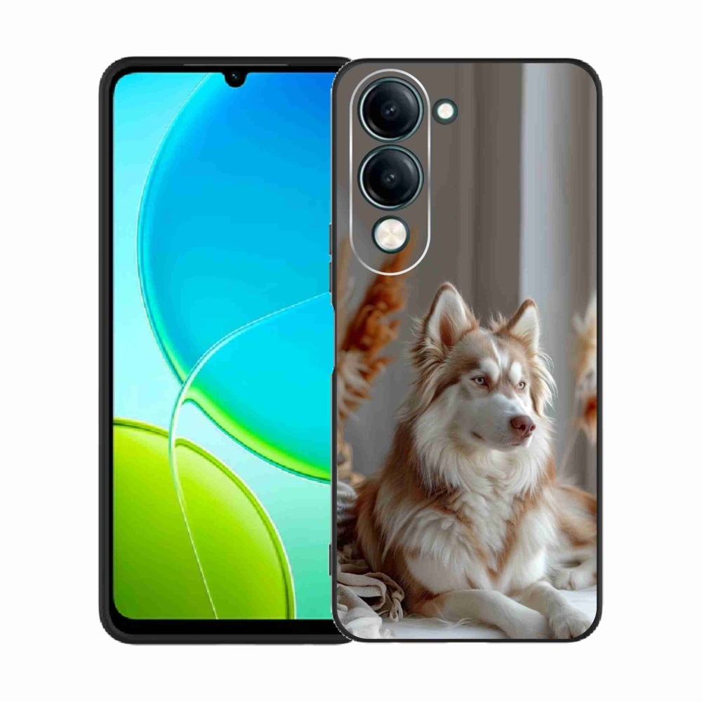 Gelový kryt mmCase na Vivo Y29S 5G - klidný sibiřský husky