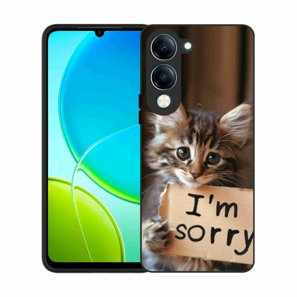 Gelový kryt mmCase na Vivo Y29S 5G - kočíčí omluva