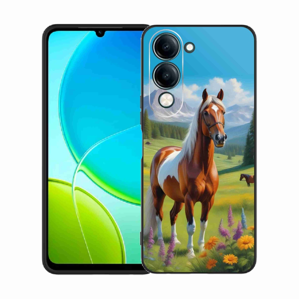Gelový kryt mmCase na Vivo Y29S 5G - kůň na louce